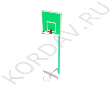 Стойка баскетбольная со щитом и кольцом СИ 6.191